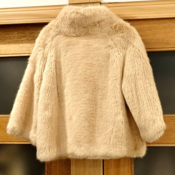 DONNA SALYER'S FABULOUS FURS~Blonde Mink~FAUX FUR 3/4 SLEEVE JACKET - Picture 3 of 5